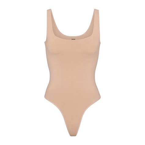 skims soft smoothing thong bodysuit.